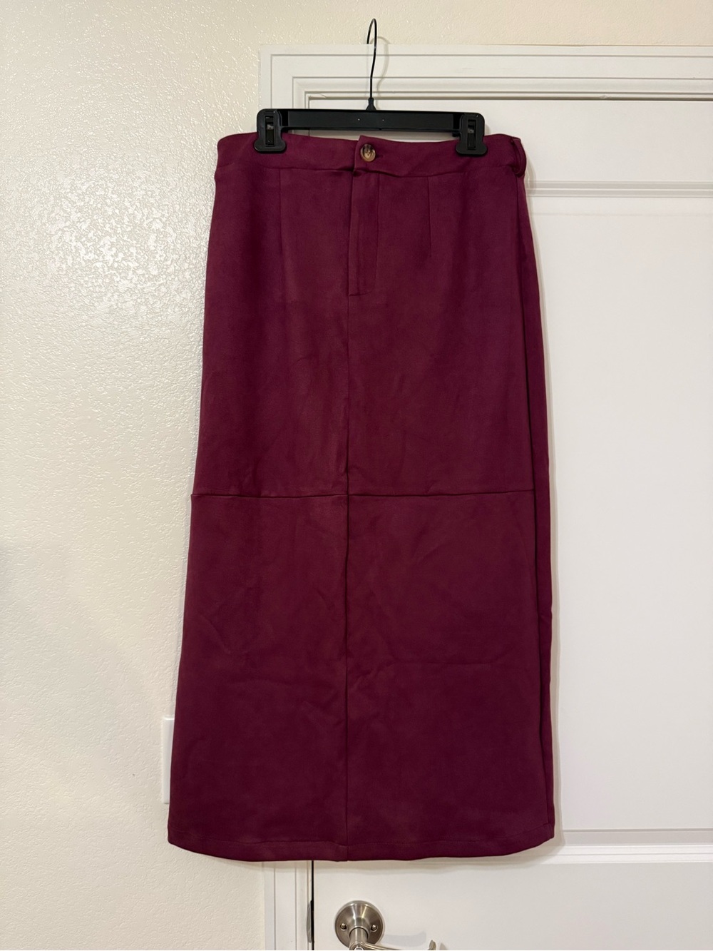 SHEIN Berry Maxi Pencil Skirt